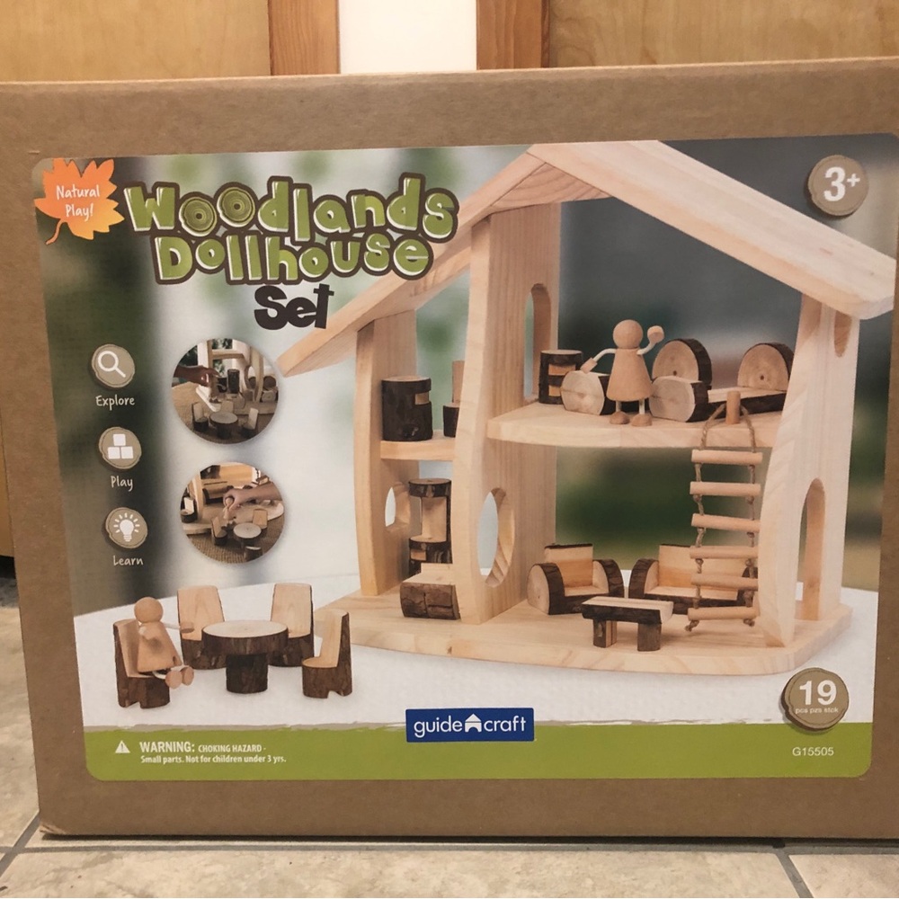 Woodlands Dollhouse Set - Natural and Brown